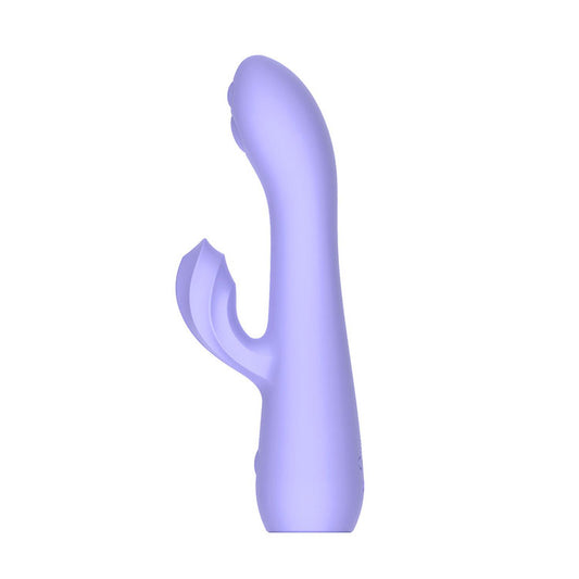 Adam & Eve GROOVY GLOW-UPS Wavie -  16.5 cm USB Rechargeable Rabbit Vibrator