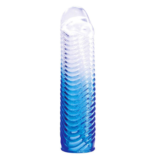 Adam & Eve SAPPHIRE Sleeve Set -  Clear Penis Sleeve Set - Set of 4