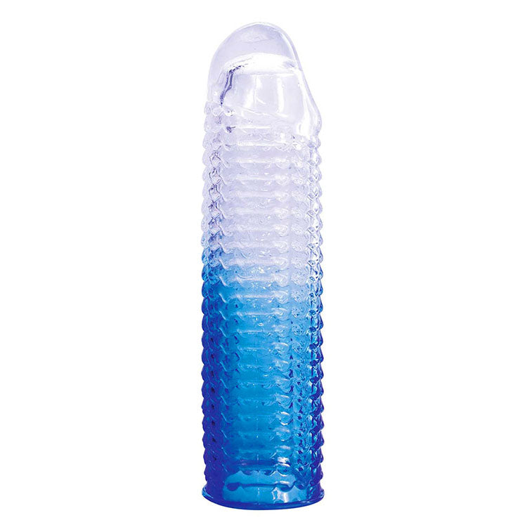 Adam & Eve SAPPHIRE Sleeve Set -  Clear Penis Sleeve Set - Set of 4