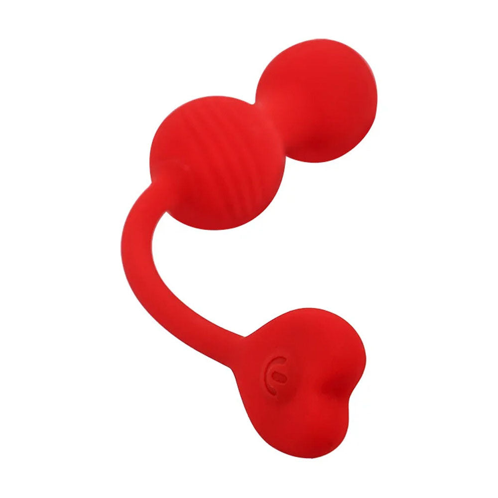 Adam & Eve SWEETHEART Kegel Trainer -  USB Rechargeable Vibrating Kegel Balls with Remote