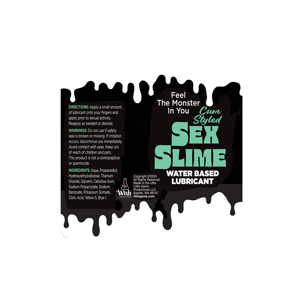 Sex Slime Cum Style Creature Lube -  60 ml -  Cum Style Water Based Lubricant - 60 ml Bottle