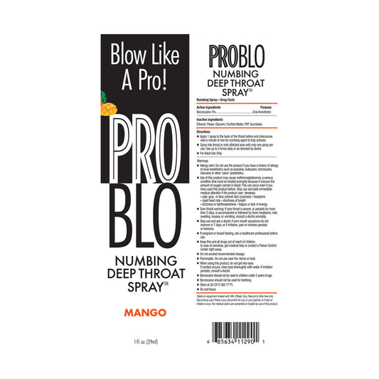 ProBlo Deep Throat Spray - Mango - Mango Flavoured Deep Throat Spray - 30 ml