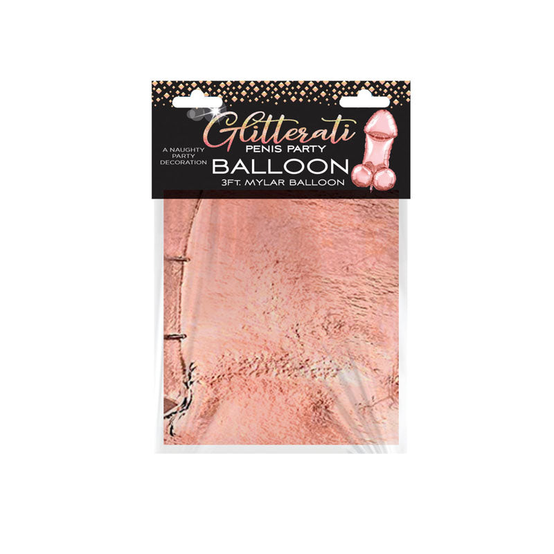 Glitterati - Penis Party Balloon 90cm Mylar -  90 cm Novelty Balloon