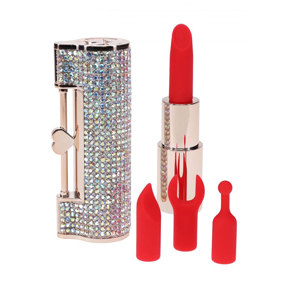 LOVELINE Diamond -  -  8.3 cm USB Rechargeable Lipstick Vibrator