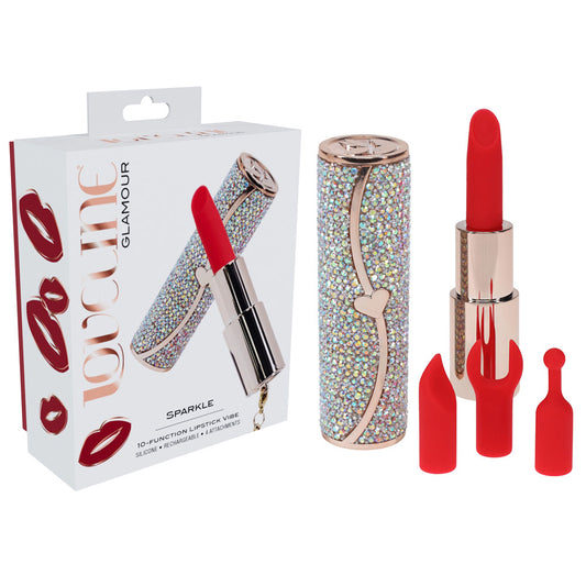 LOVELINE Sparkle -  8.3 cm USB Rechargeable Lipstick Vibrator