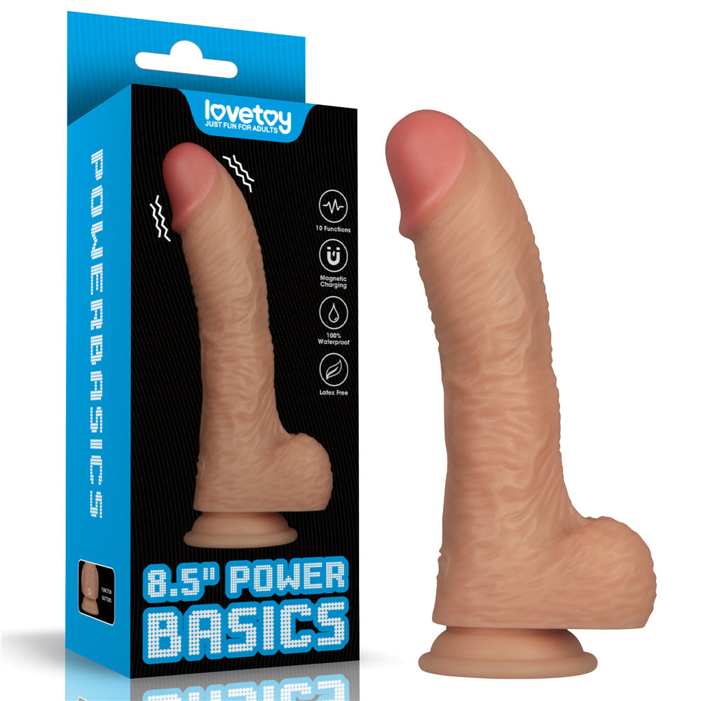 8.5 Inch Power Basics -  21.6 cm USB Rechargeable Vibrating Dong