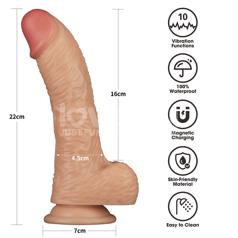 8.5 Inch Power Basics -  21.6 cm USB Rechargeable Vibrating Dong