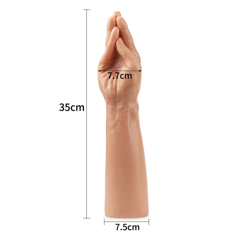 King Sized 13.5'' Realistic Magic Hand -  36 cm Hand Dildo