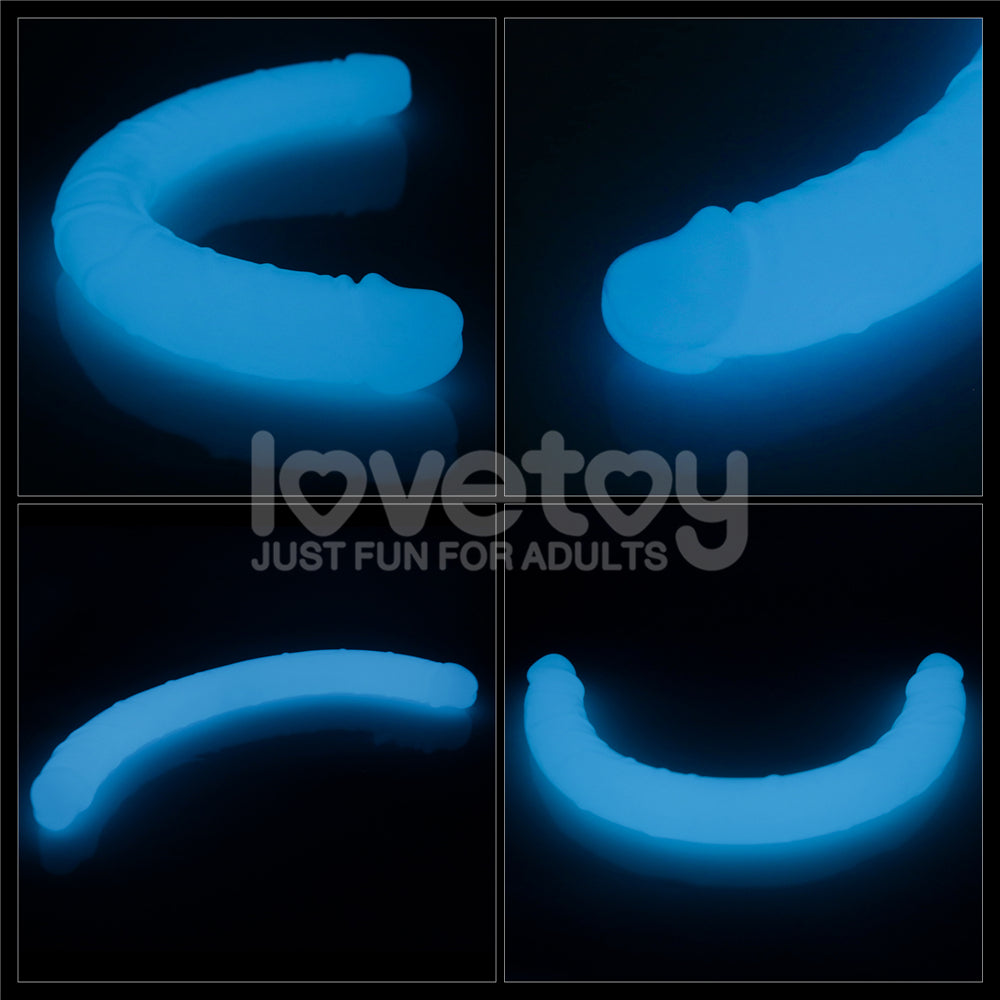 Lumino Play 18.5'' Double Dildo - Glow in the Dark  47 cm Double Dong