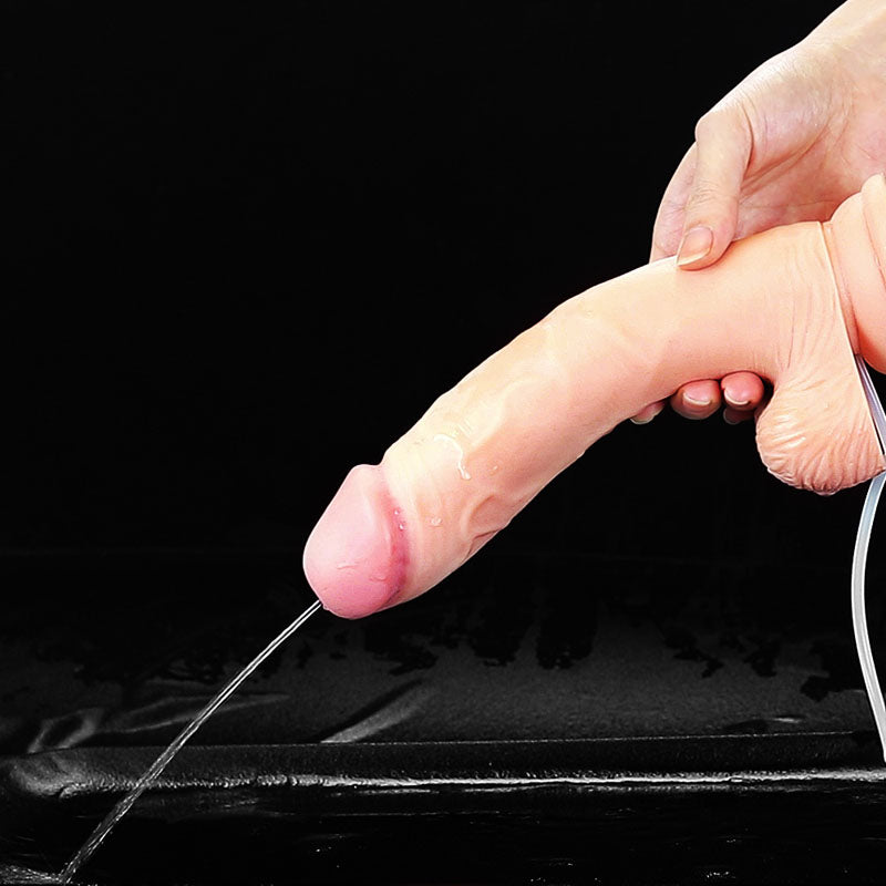Cumming Softee Soft Ejaculation Cock 9'' with Balls -  22.9 cm Squirting Dong