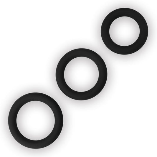 Power Plus Soft Silicone Snug Ring -  Cock Rings - Set of 3 Sizes