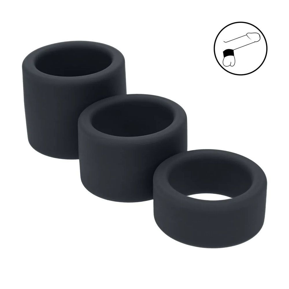 LEVELZ Liquid Silicone Ball Strap Set of 3 -  -  Ball Stretchers - Set of 3 Sizes