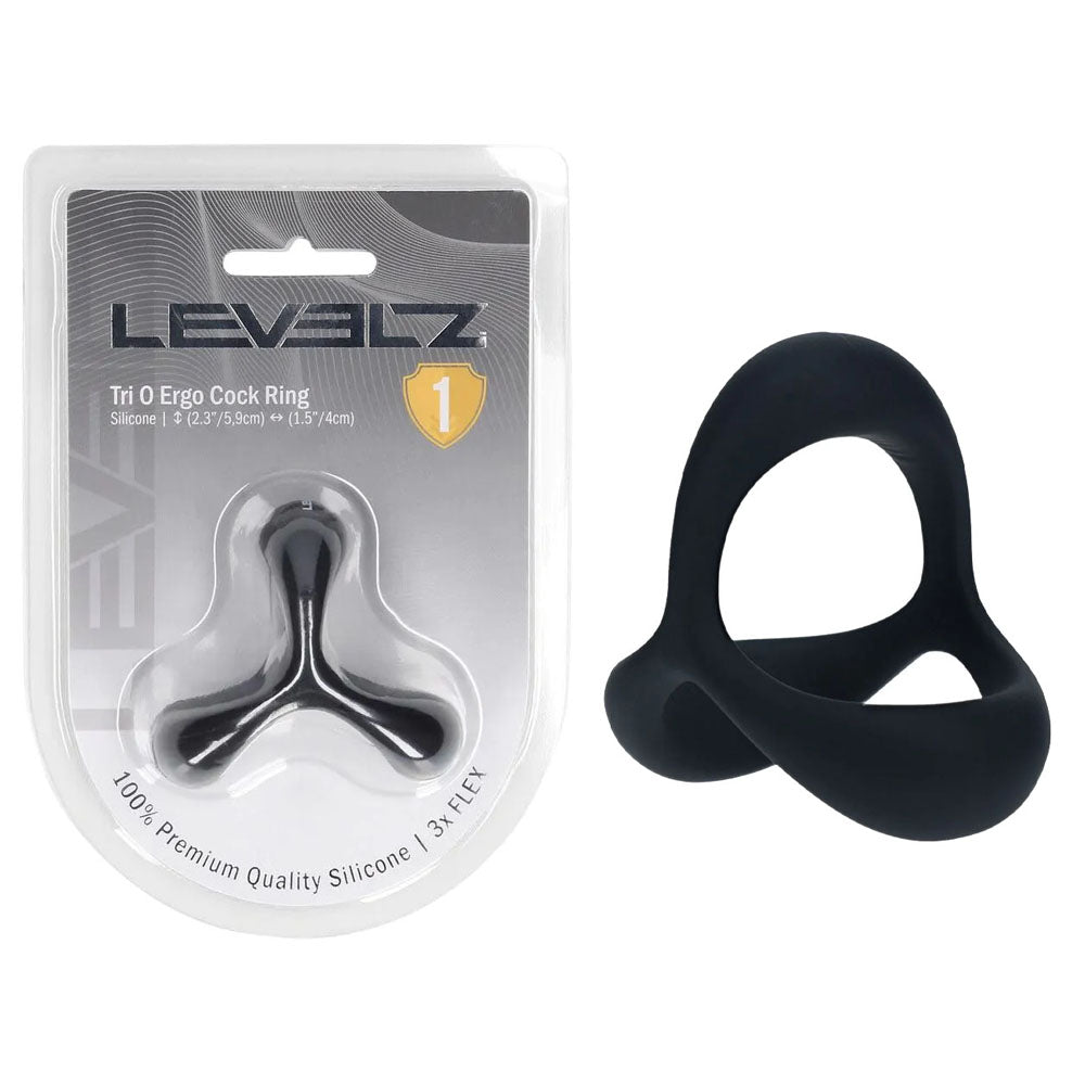 LEVELZ Tri O Ergo Silicone Cock Ring -  -  Cock & Balls Rings