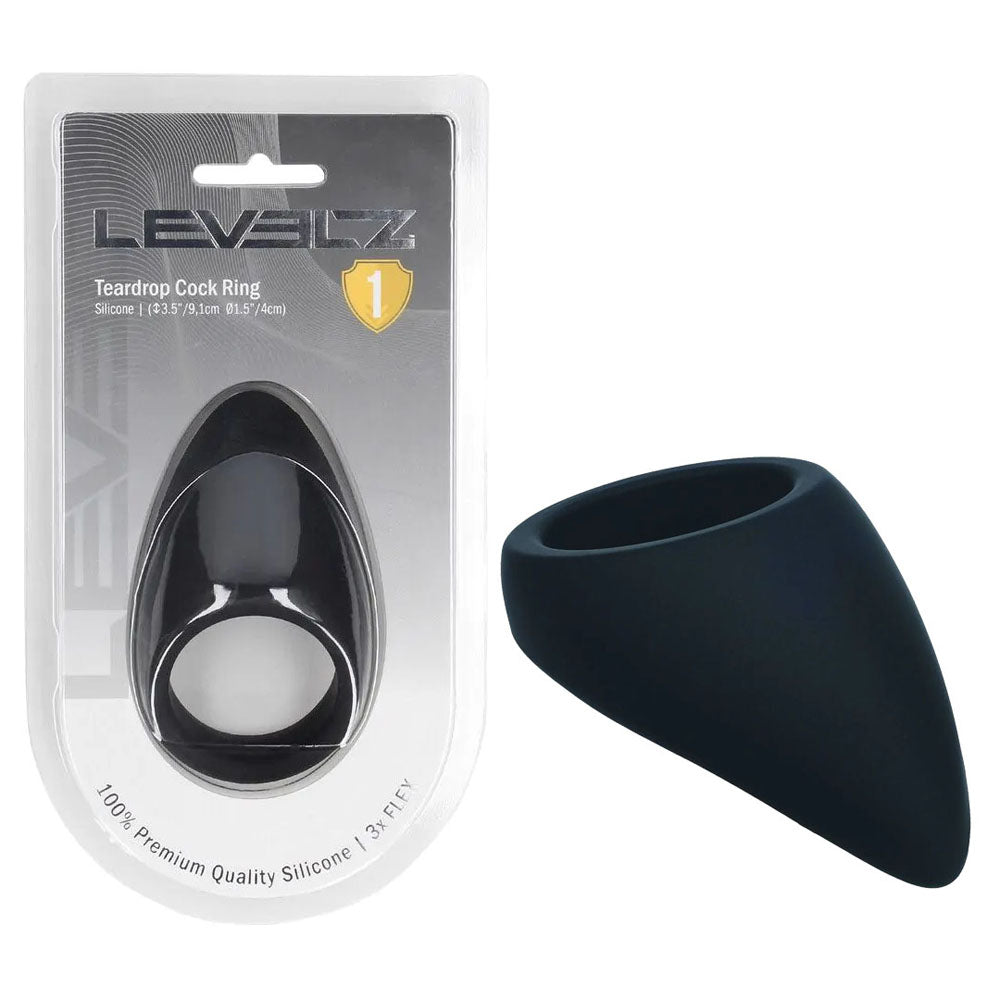 LEVELZ Teardrop Silicone Cock Ring -  -  Cock Ring