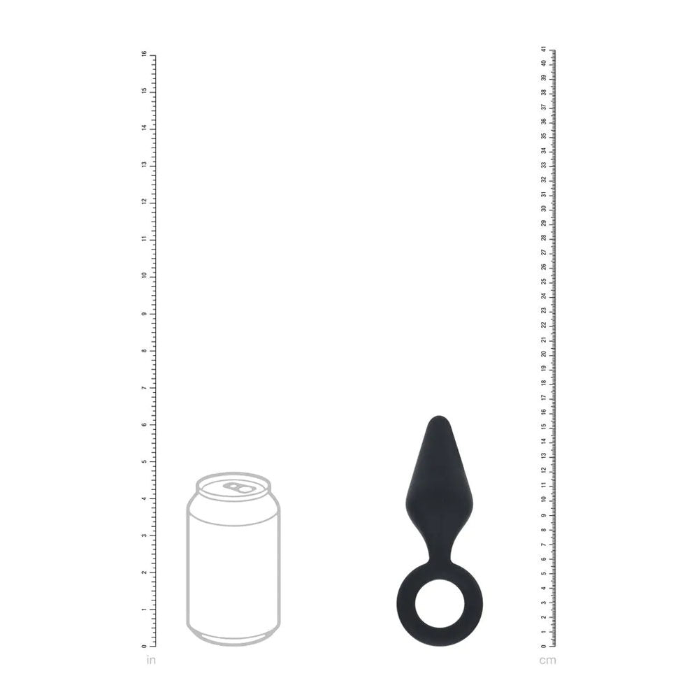 LEVELZ Silicone Anal Plug with Loop - Large -  Large Butt Plug