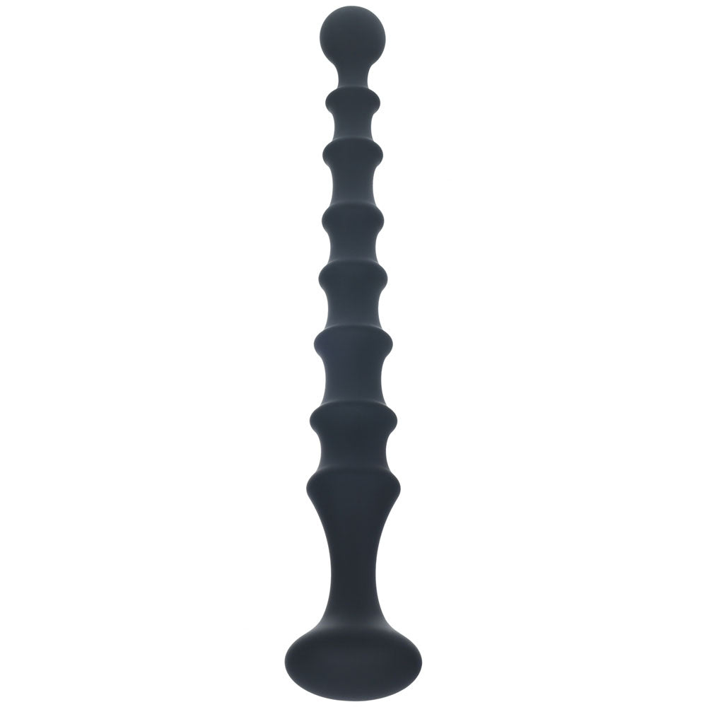 LEVELZ Ribbed Silicone Flared Anal Probe -  26.7 cm Anal Beads