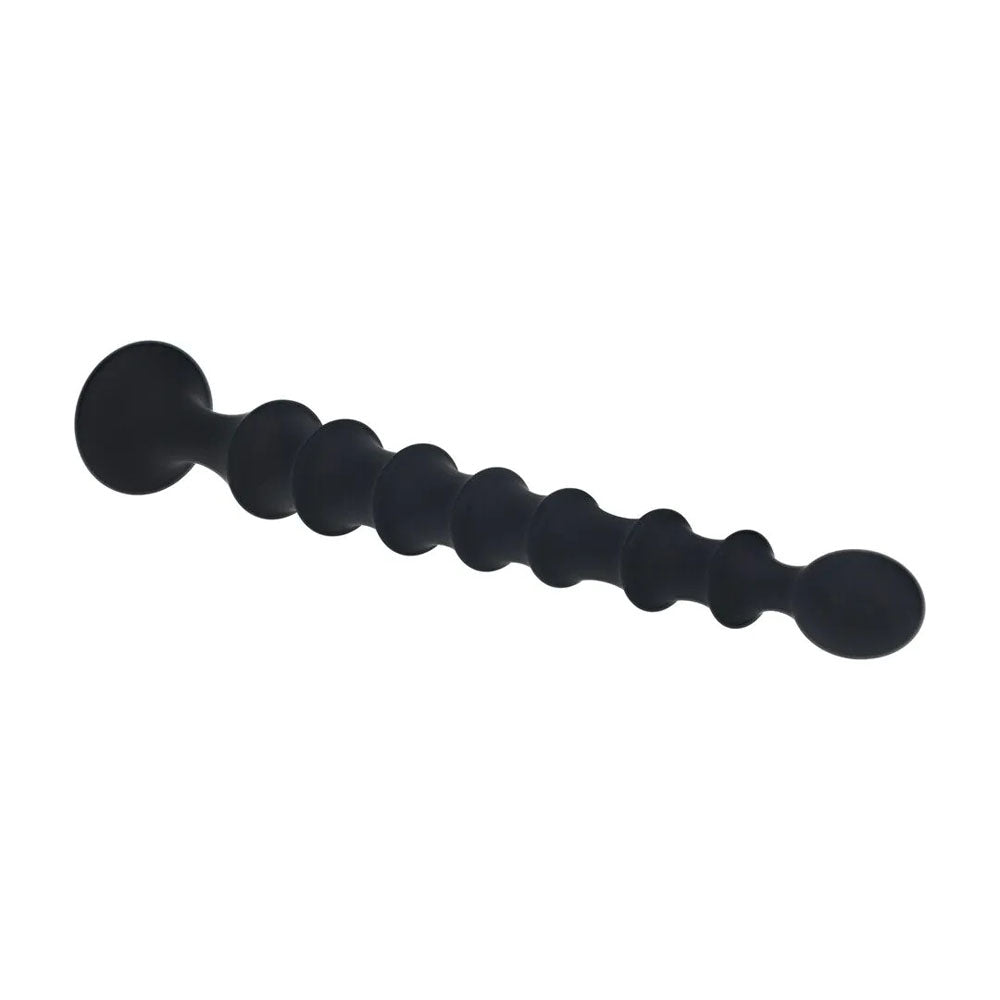 LEVELZ Ribbed Silicone Flared Anal Probe -  26.7 cm Anal Beads