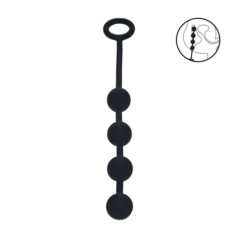 LEVELZ Round Silicone Anal Balls - S - 20mm -  23 cm Small Anal Balls