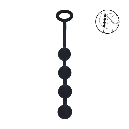LEVELZ Round Silicone Anal Balls - S - 20mm -  23 cm Small Anal Balls