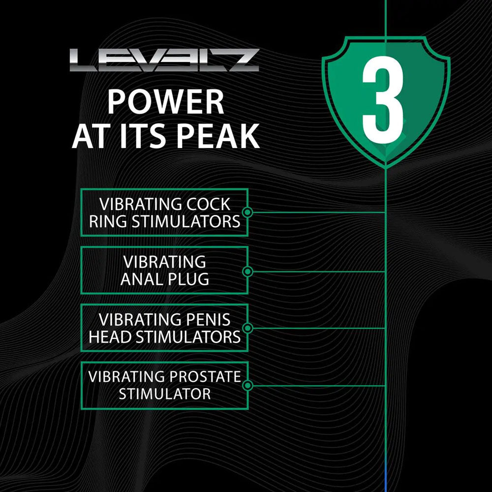 LEVELZ Vibrating & Rotating Anal Plug with Ball Stimulator -  10.7 cm USB Rechargeable Vibrating Butt Plug