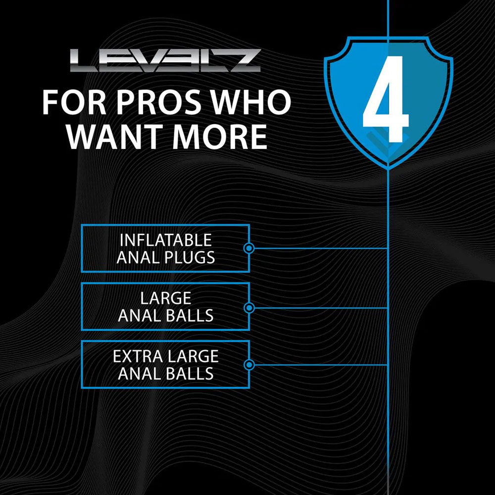 LEVELZ Round Anal Balls - XL - 50mm -  46.5 cm XL Anal Beads