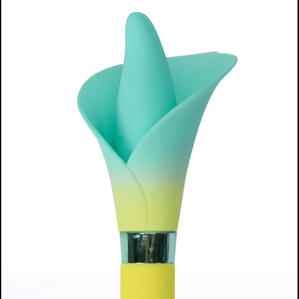 Maia VALA -  - /Green 22.2 cm USB Rechargeable Flower Vibrator