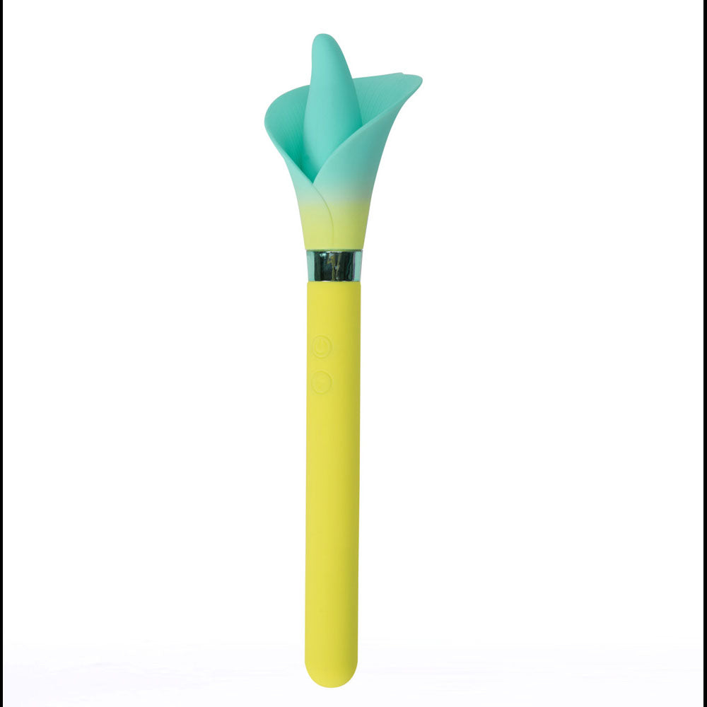 Maia VALA -  - /Green 22.2 cm USB Rechargeable Flower Vibrator