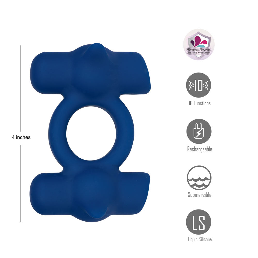 Maia RONAN -  -  USB Rechargeable Dual Vibrating Cock Ring