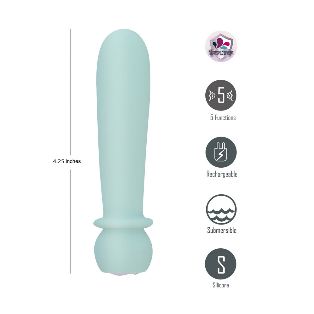 Maia SYMBA - Teal - Teal 10.8 cm USB Rechargeable Powerful Bullet