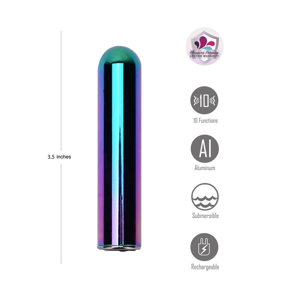 Maia COSMO - Metallic  8.9 cm USB Rechargeable Bullet