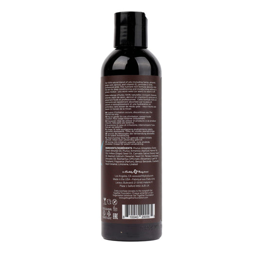 Hemp Seed Massage & Body Oil - Sunsational (Italian Bergamot, Juniper Berries & White Wood) Scented - 237 ml Bottle