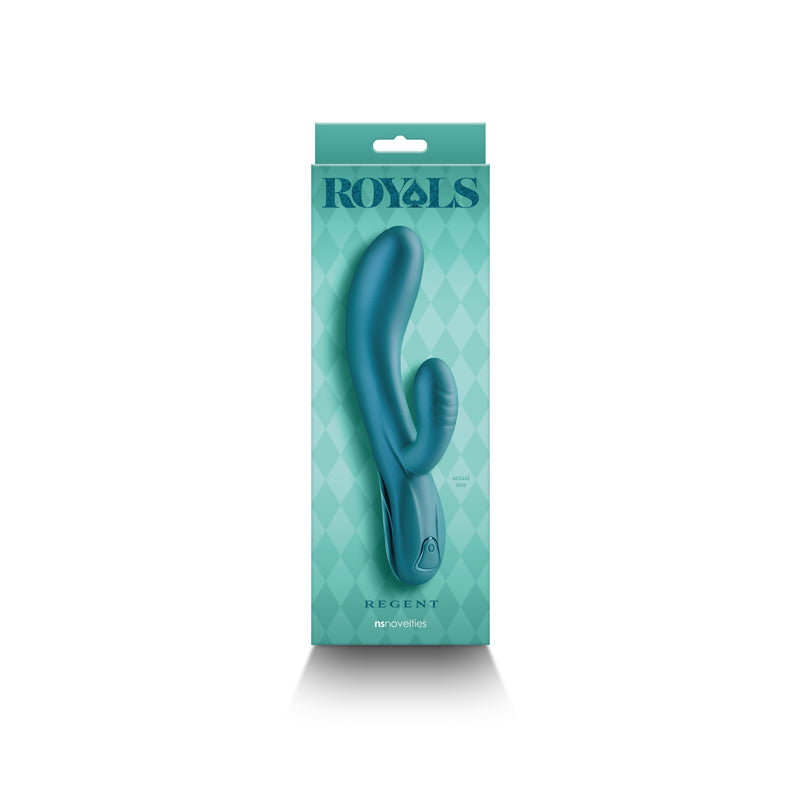 Royals - Regent - Metallic  - Metallic  19.3 cm USB Rechargeable Rabbit Vibrator
