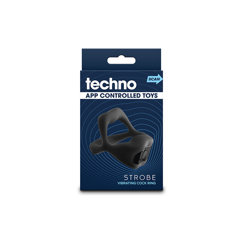 Techno - Strobe -  -  USB Rechargeable Vibrating Cock Ring with App Control
