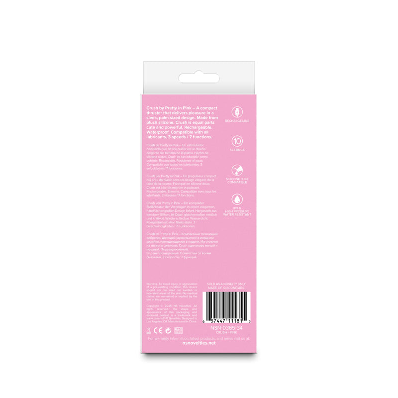 Pretty in  Crush -  -  14.3 cm USB Rechargeable Vibrator