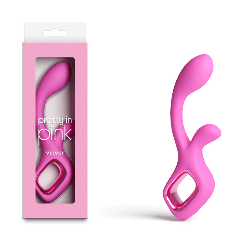Pretty in  Velvet -  -  18.7 cm USB Rechargeable Rabbit Vibrator