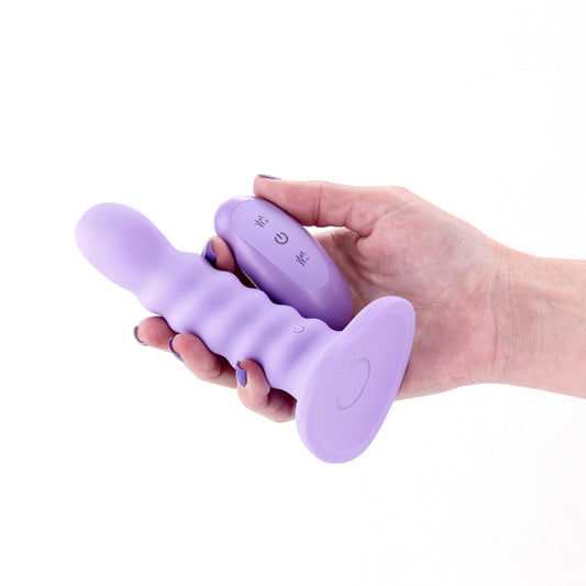 Colours Ribbed - 5'' Vibrating Dildo -  -  14.5 cm USB Rechargeable Vibrating Dildo with Wireless Remote