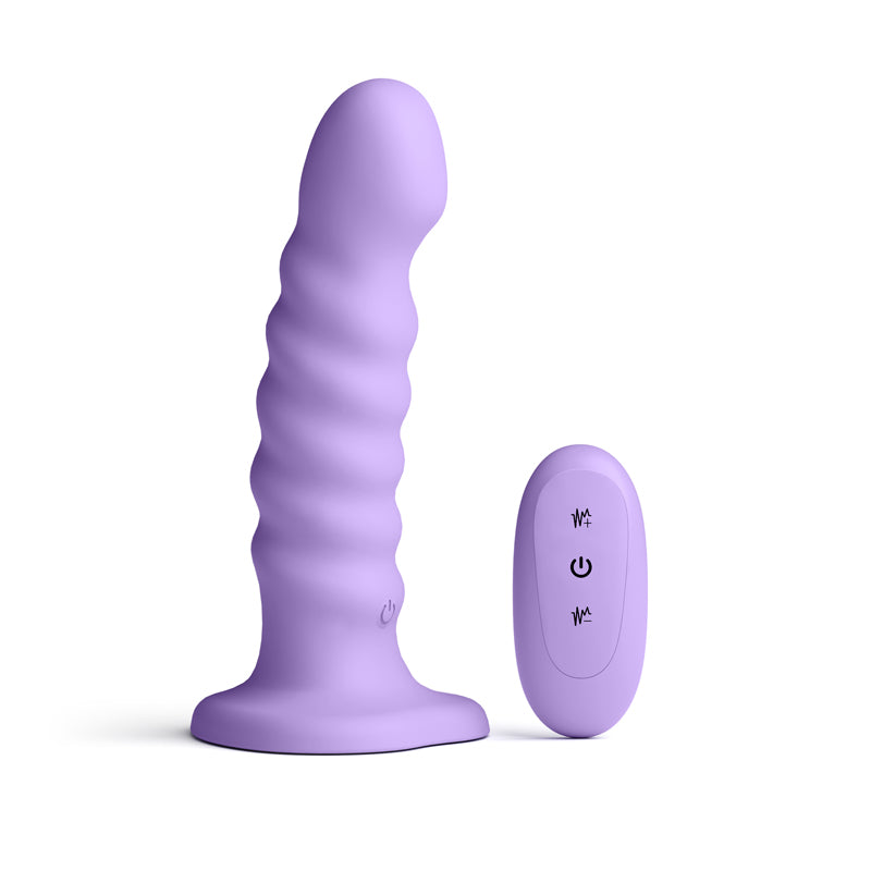 Colours Ribbed - 6'' Vibrating Dildo -  -  16.5 cm USB Rechargeable Vibrating Dildo with Wireless Remote