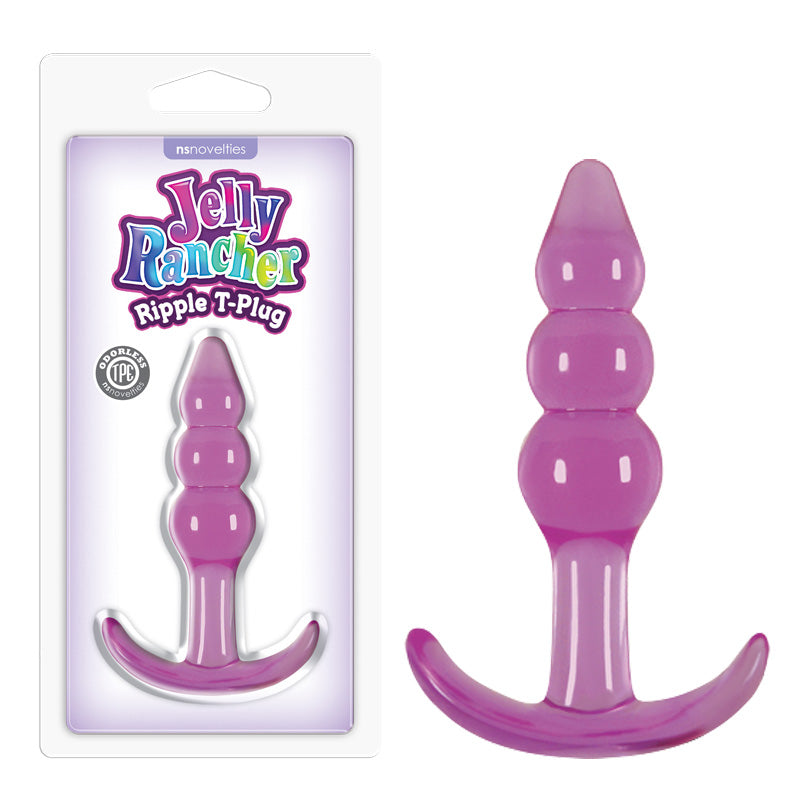 Jelly Rancher Ripple T-Plug -  -  10.9 cm (4.3'') Butt Plug