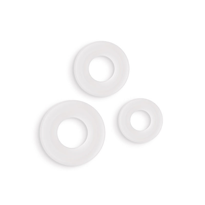 Firefly - 3pc Bubble Rings -  - Glow in Dark Cock Rings - Set of 3 Sizes