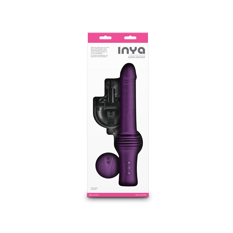 INYA Super Stroker -  -  36.8 cm USB Rechargeable Thrusting Vibrator with Remote Control & Stand
