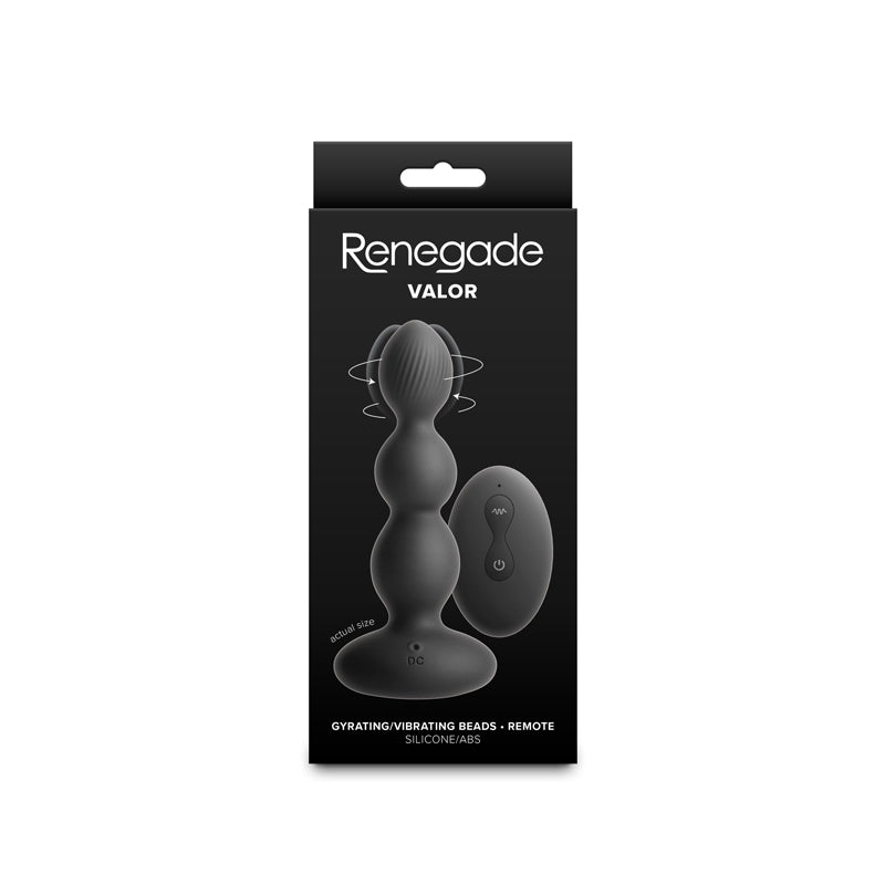 Renegade Valor -  -  13.7 cm USB Rechargeable Vibrating Anal Beads with Wireless Remote
