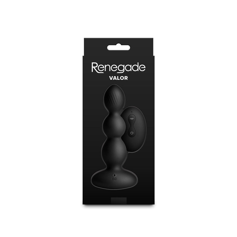 Renegade Valor -  -  13.7 cm USB Rechargeable Vibrating Anal Beads with Wireless Remote