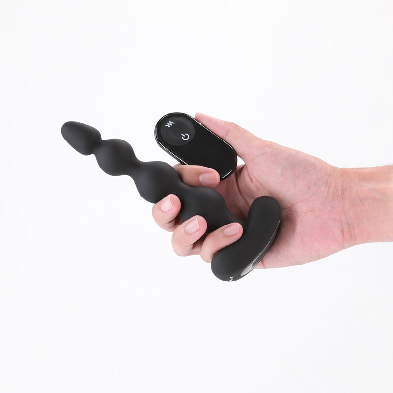 Renegade Reign -  -  17.9 cm USB Rechargeable Vibrating Anal Beads with Wireless Remote