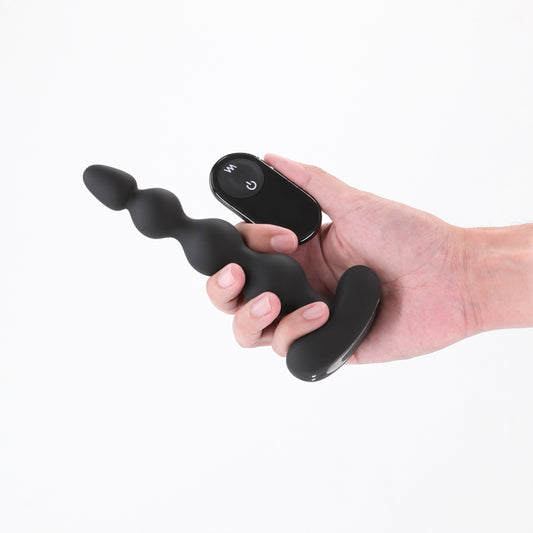 Renegade Reign -  -  17.9 cm USB Rechargeable Vibrating Anal Beads with Wireless Remote
