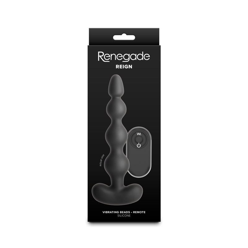 Renegade Reign -  -  17.9 cm USB Rechargeable Vibrating Anal Beads with Wireless Remote