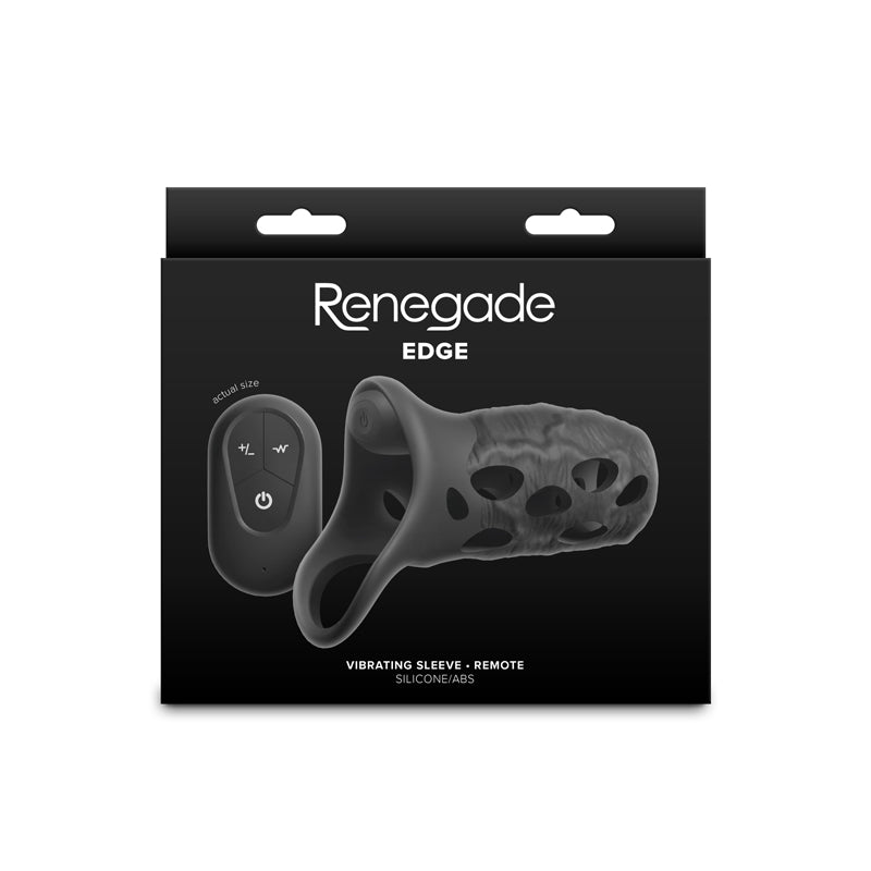 Renegade Edge -  -  USB Rechargeable Vibrating Penis Sleeve with Wireless Remote