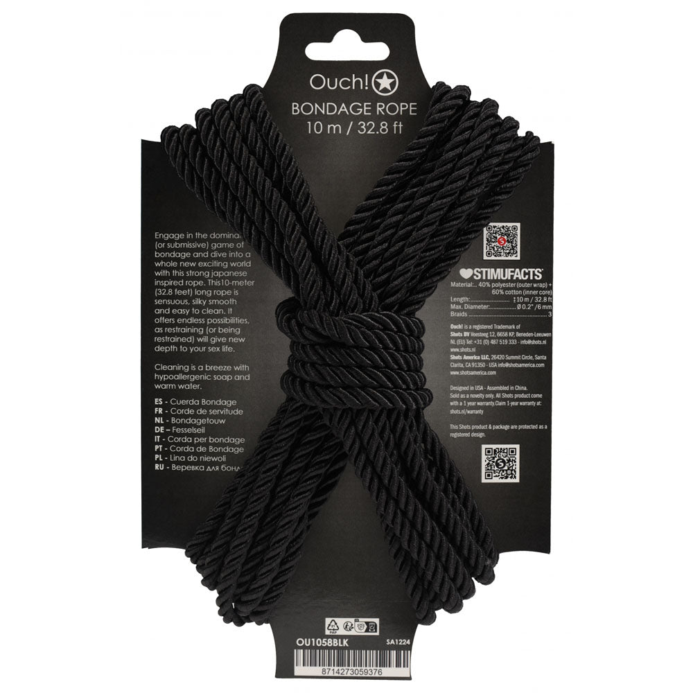 OUCH! Bondage Rope - 10 M -  -  Nylon Bondage Rope - 10 metre Length