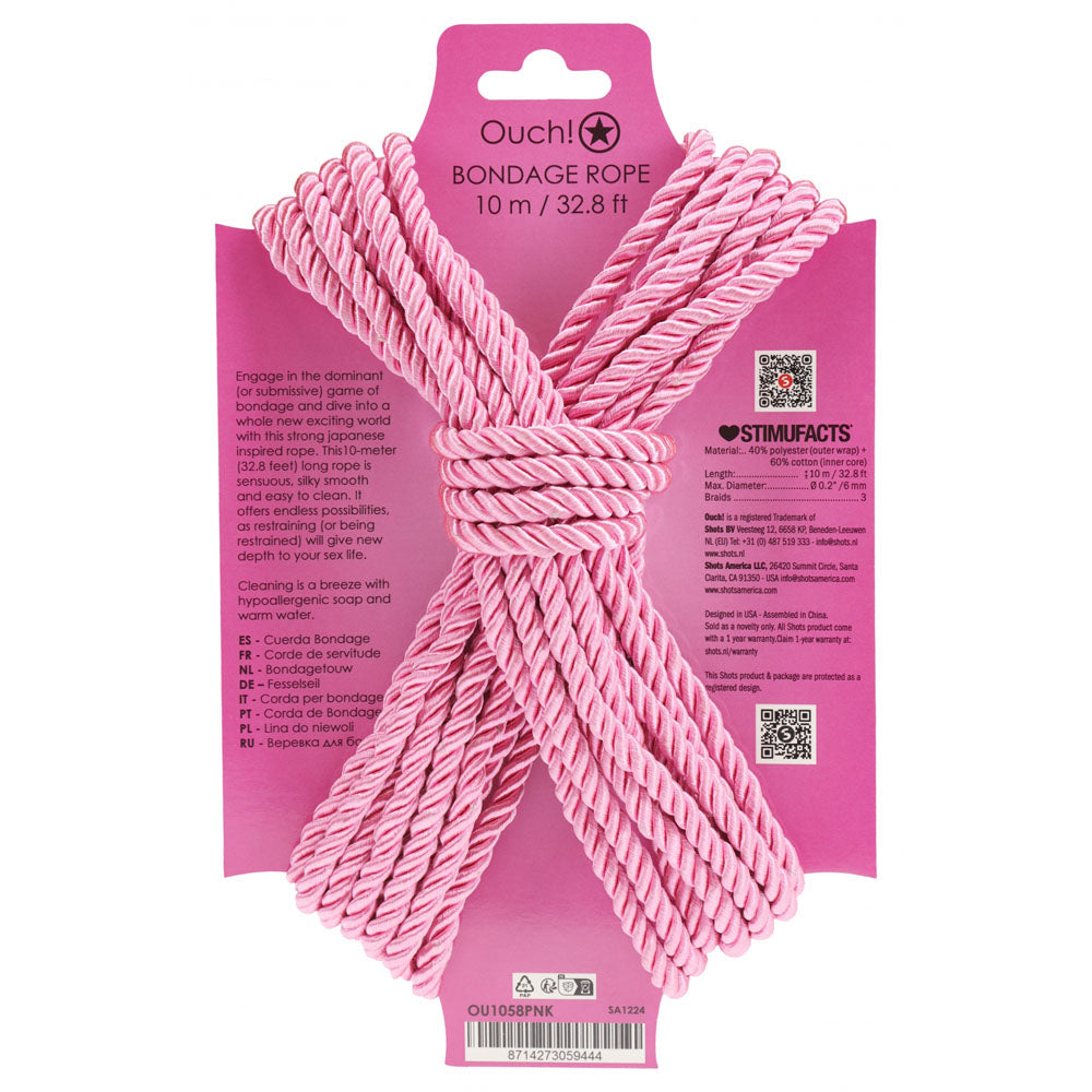 OUCH! Bondage Rope - 10 M -  -  Nylon Bondage Rope - 10 metre Length