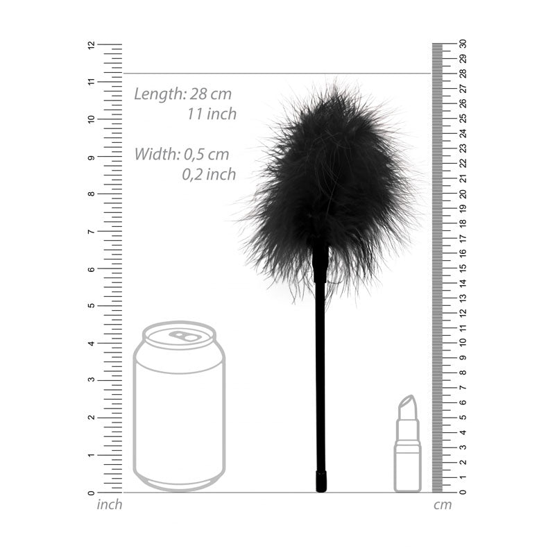 OUCH!  & White Feather Tickler -  Feather Crop
