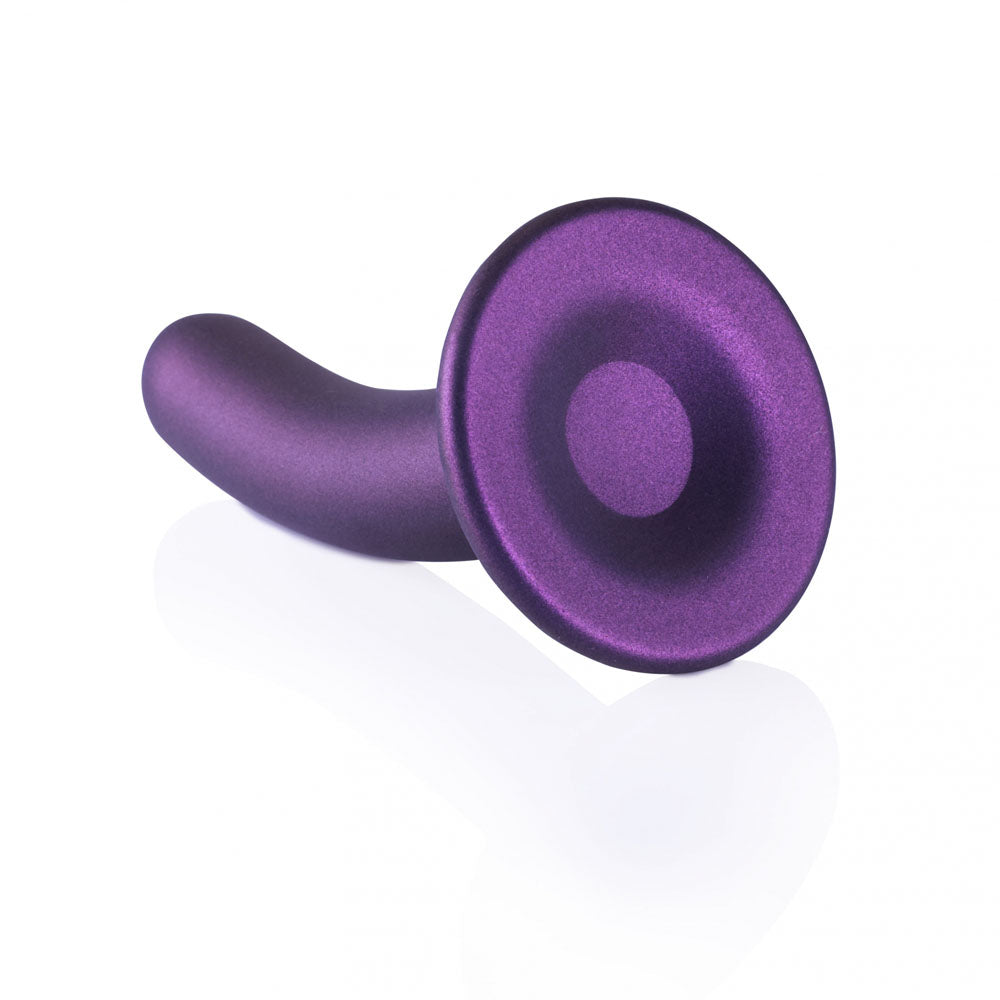 OUCH! Smooth Silicone G-Spot Dildo - 6'' / 14.5 cm - Metallic  14.5 cm Dildo